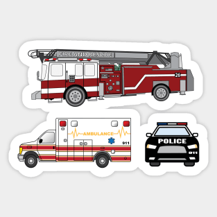 Emergency Vehicle Stickers Sticker